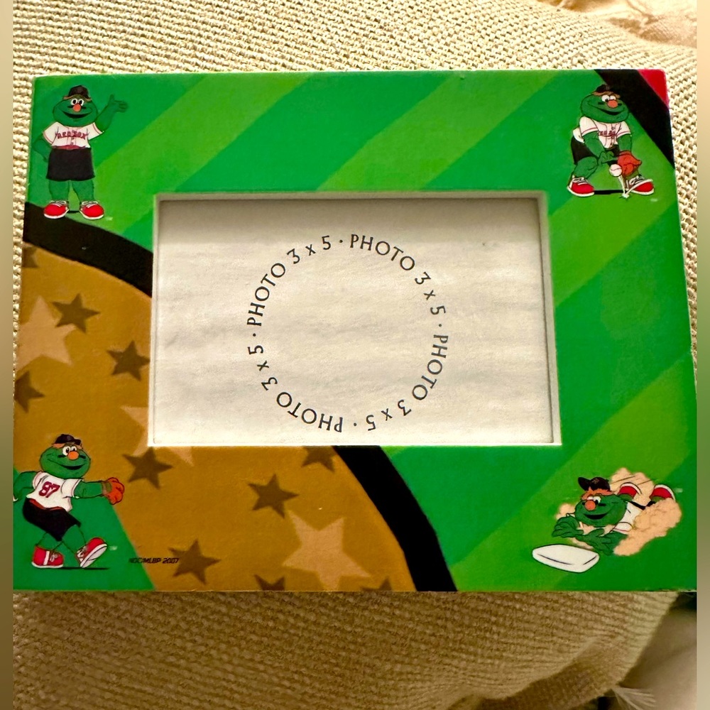 WALLY THE GREEN MONSTER Mascot licensed Boston Red Sox Picture Frame for 3” x 5”